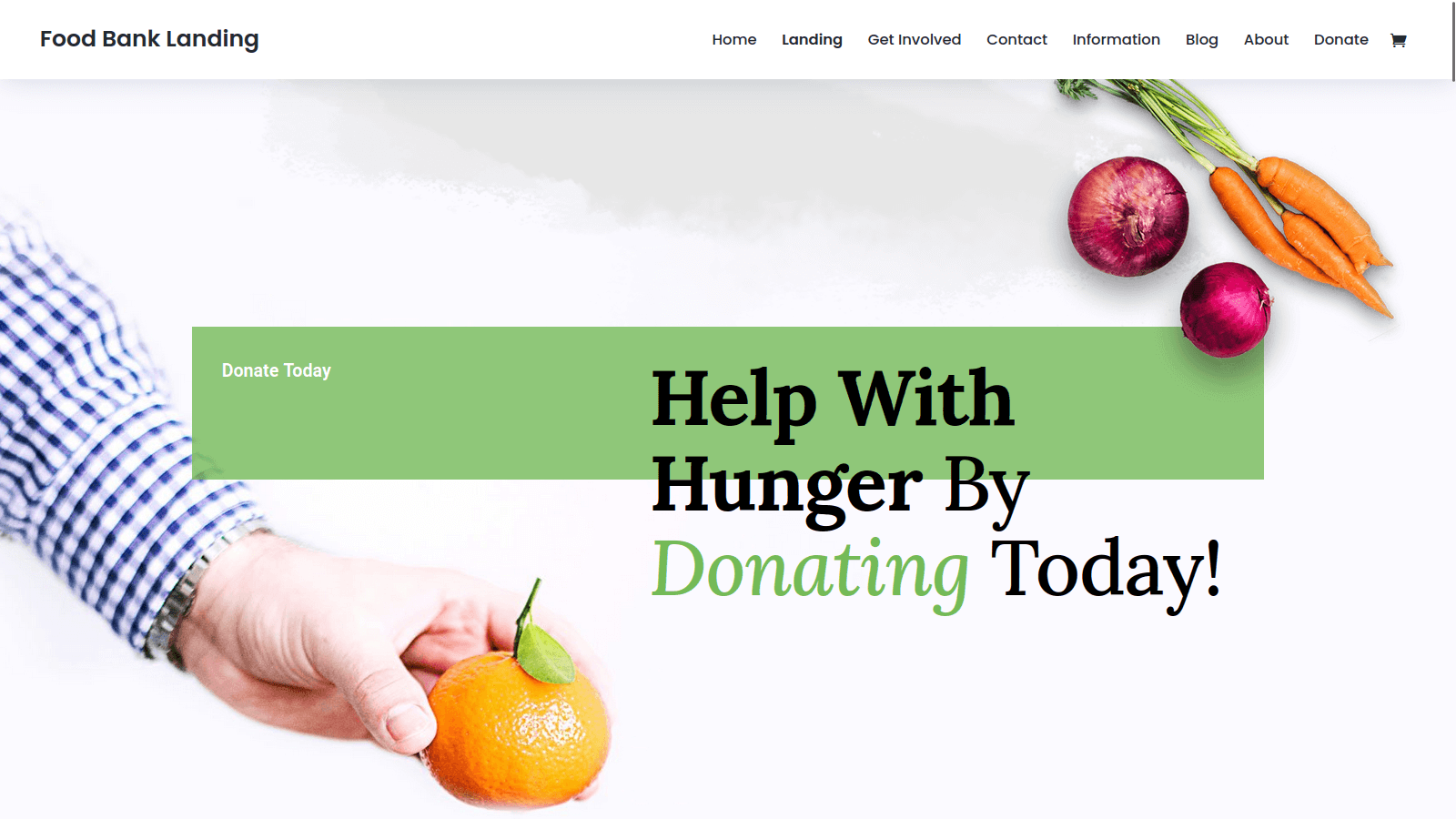 Food bank website