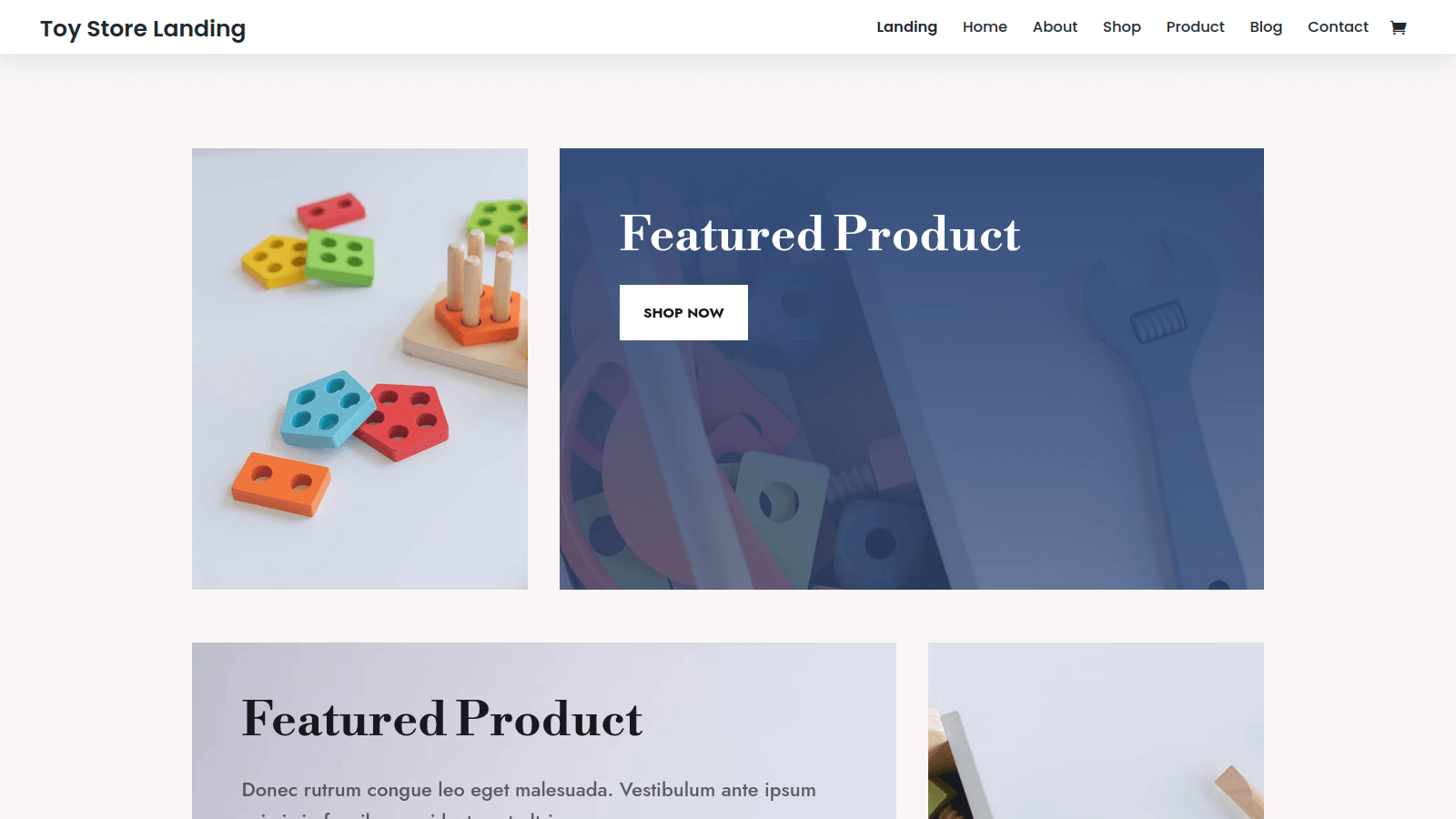 Toy store website